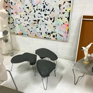 Miró à trois occasional tables — steel